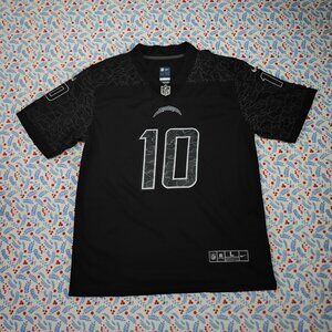 Nike Justin Herbert Black Los Angeles Chargers RFLCTV Black Jersey No. 10